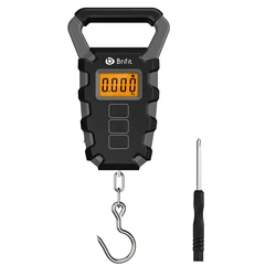 50KG Digital Fishing Scale Portable Travel Luggage Weighing Scale Kitchen Food Scale with Ruler for Home