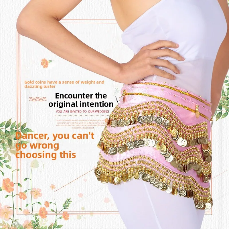 Lady's Waist chain、Belly Dance Hip Scarf、body chain、Belts' chains、Decorative belt、Dance belt、Fringe Waist Chain view 4