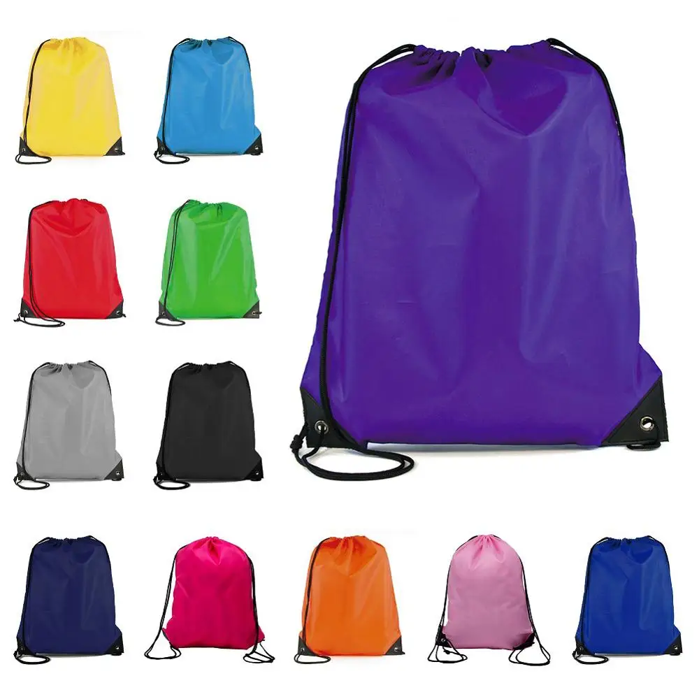 Sac à dos de rangement avec cordon de serrage, nom personnalisé, sac de Sport, sac Initial en tissu avec cordes pour chaussures, sac en tissu avec LOGO personnalisable écologique