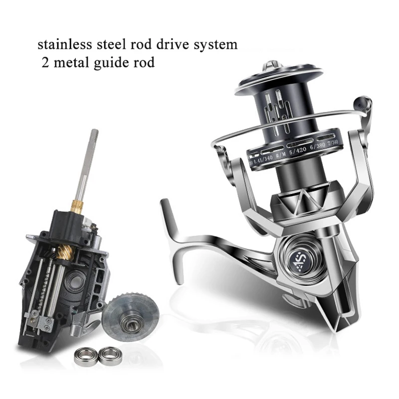 Imagem -04 - Full Metal Água Salgada Surfcasting Reel Pesca Spinning Reel Rod Drive 8000 Emblema da Pesca do Mar Engrenagem de Pesca Carping 12000