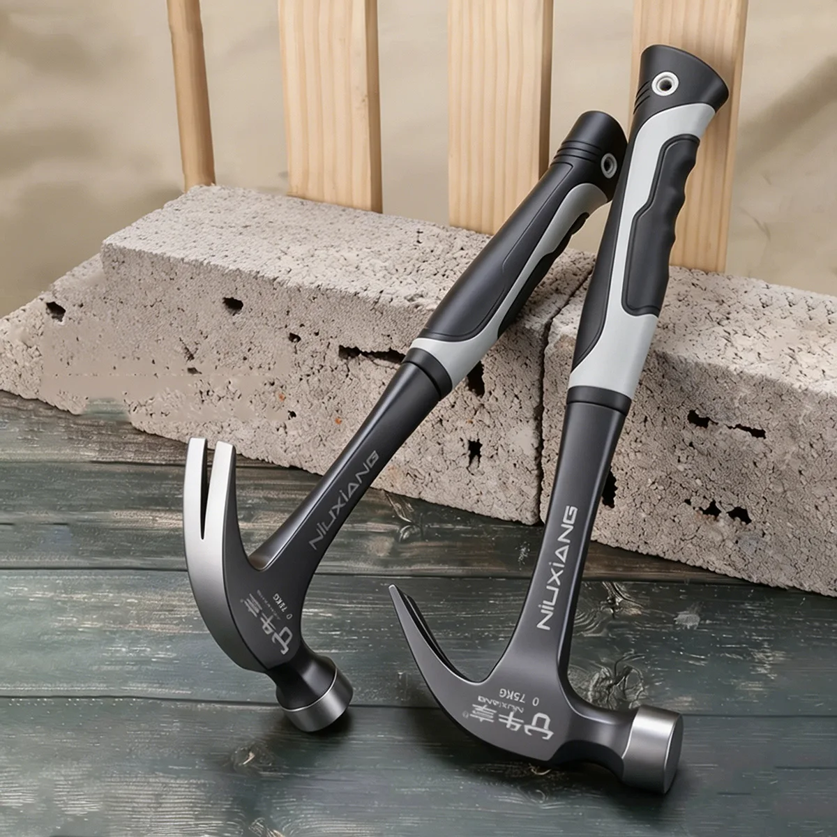 Multifunction Magnetic Claw Hammer Non-Slip Shockproof Steel Hand Tool Woodworking Automatic Nail Suction Motorcycle Repair Tool