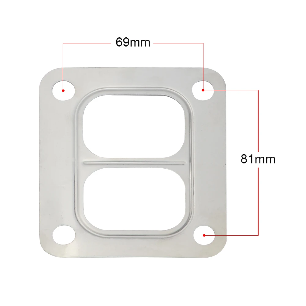 WLR - 1 Piece For Garret T4 Flange Turbine inlet divided gasket Stainless Steel 304 Gasket WLR4805
