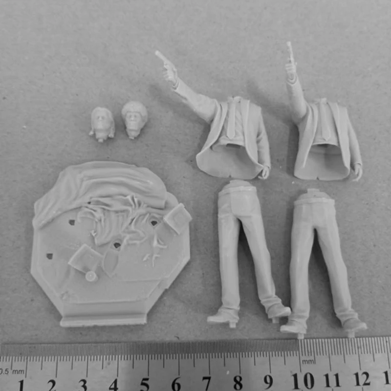 Heroic Duo Resin Figures 1/24 Scale 75mm  Assemble Model Kit Unassembled and Unpainted Diorama Toys Free Shipping