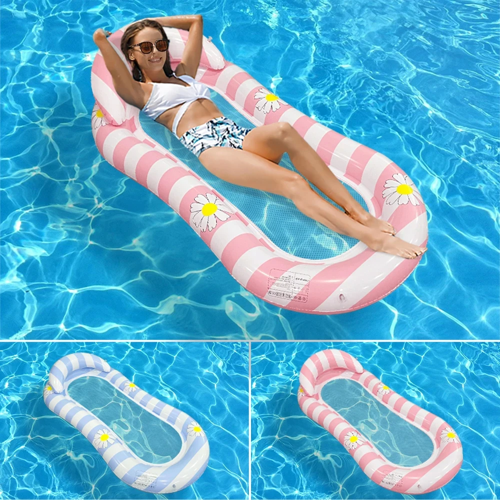 1 Piece Pool Float for Adults, Extra-Large Inflatable Pool Float Lounge Chair Float Board Suitable for Adult Pool, Lake, Beach P