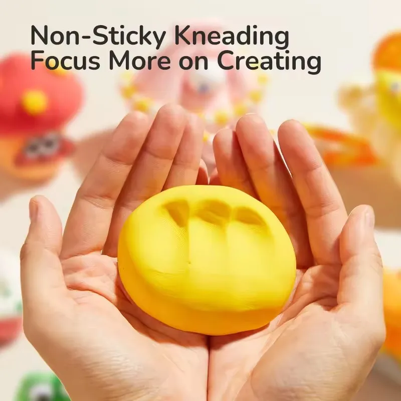 미디어 24/36색 에어리 펀 클레이 창의적인 초경량 클레이 무향 플레이 도우 어린이 교육용 장난감 3세 이상