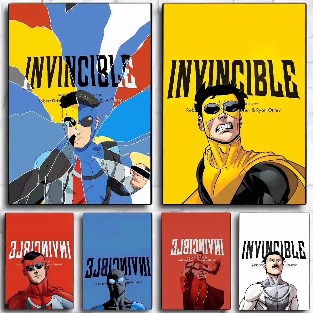 Affiche invincible auto-adhésive en papier imperméable, autocollant mural pour café, Bar, salle, 1 pièce