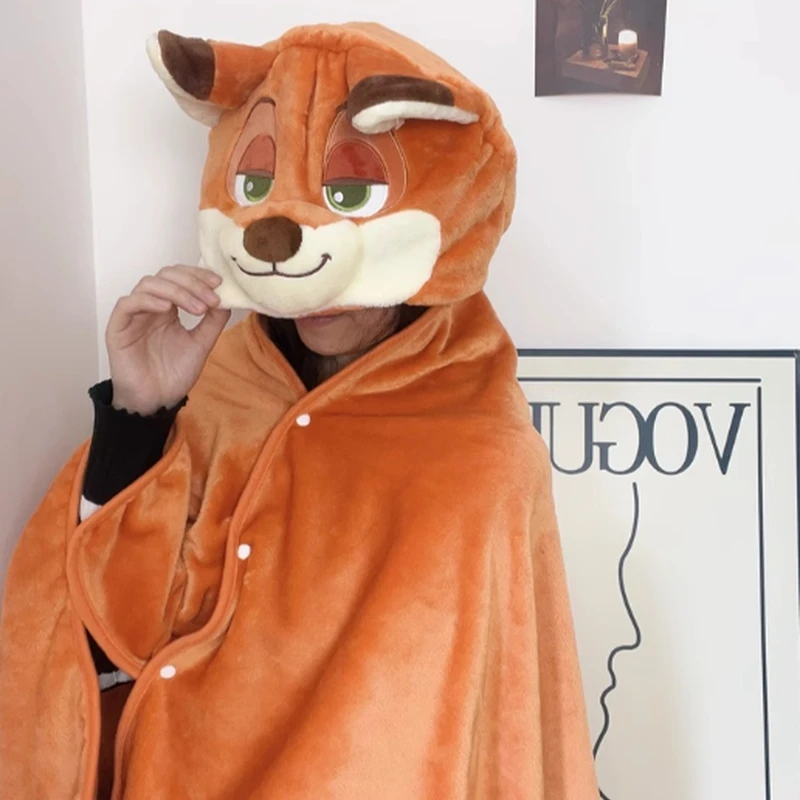 Nieuwe Leuke Judy Nick Office Capuchon Voor Dutje Sjaal Deken Lunch Airconditioning Deken Serie Huishoudelijke Dekens.