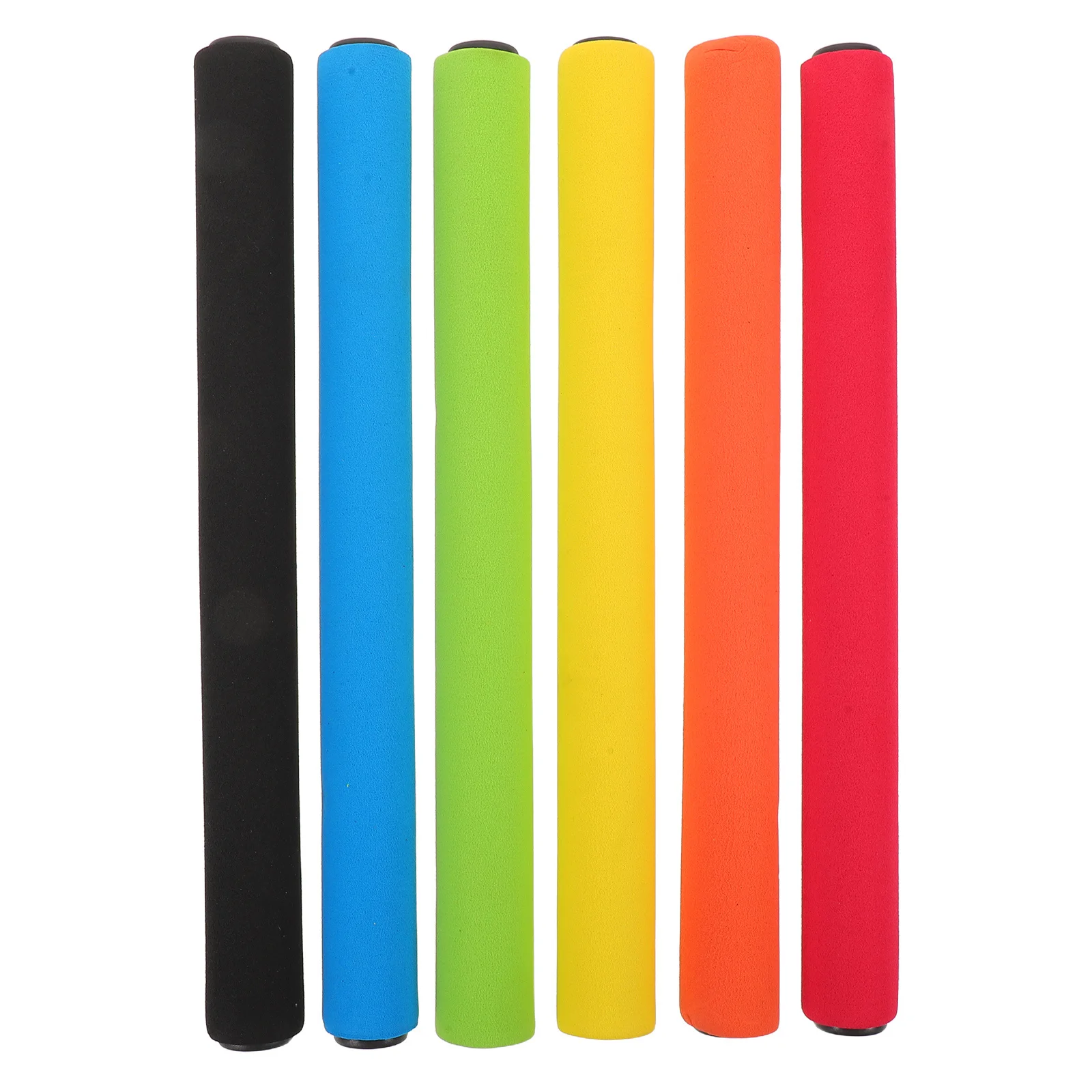 

6Pcs Children Relay Race Sticks Soft Sponge Handle Bright Colors Track Relay Baton for School Pe Classes Kindergarten Games