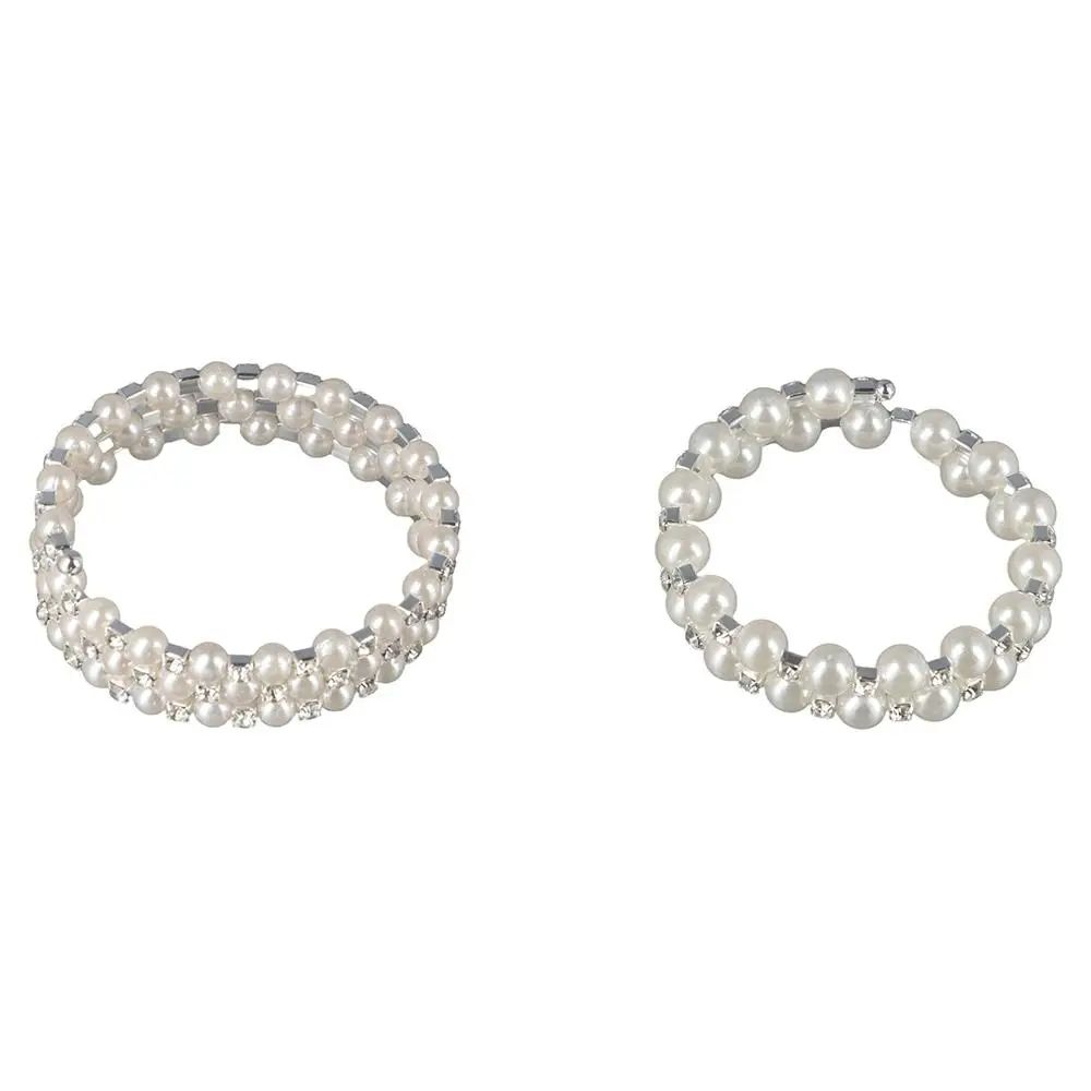 كريستال سلسلة مطرز قلادة لف واسعة متعدد الطبقات أساور اللؤلؤ #2