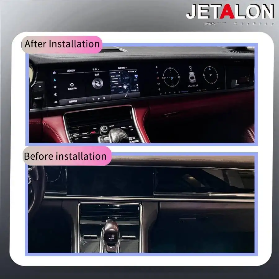 

12,3 + 12,3-дюймовый двойной экран Android для Porsche Panamera 2017-2023, автомобильное радио, мультимедийный видеоплеер, Carplay, GPS-навигация, стерео