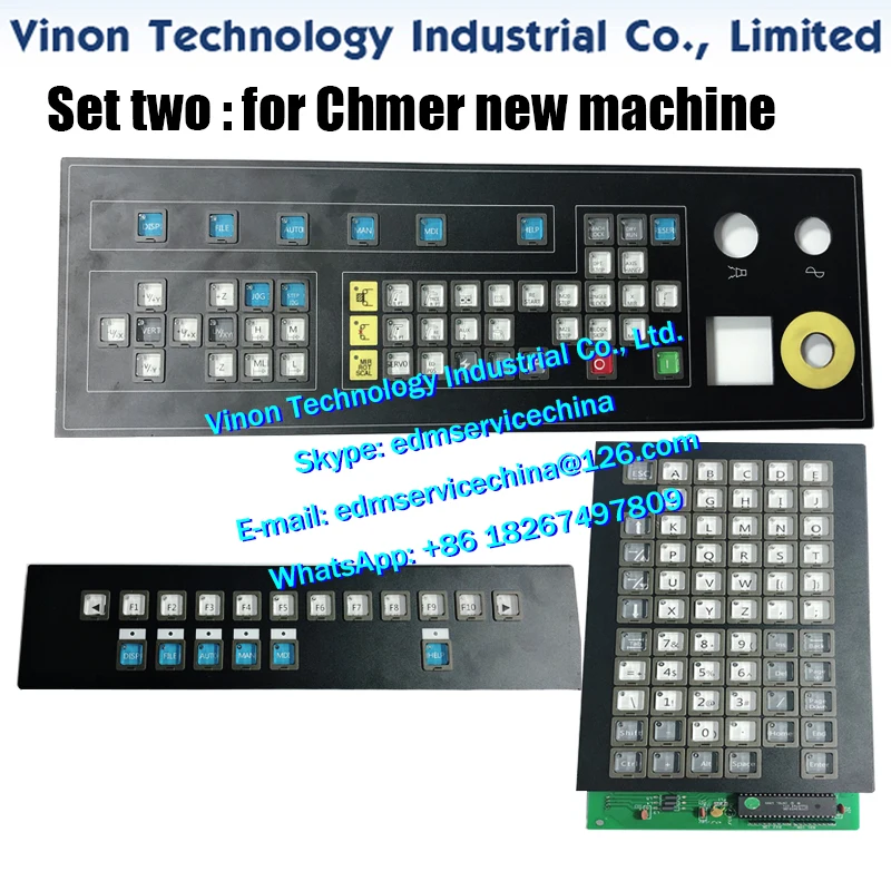 

(3PCS) Chmer New machine Crystal Keypad Set,crystal panel film can replace normal film buttons to prevent dust and water
