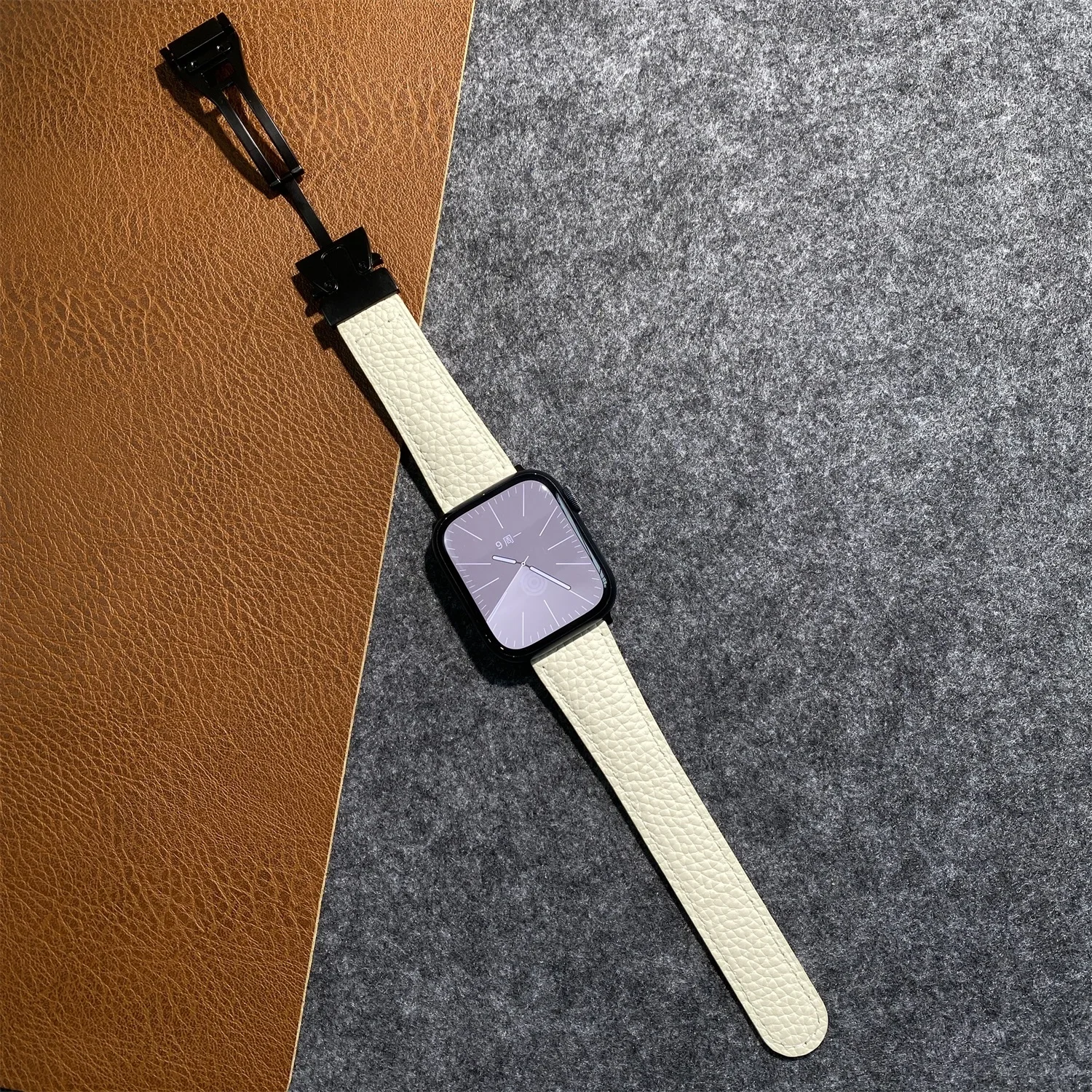 Apple Watch 용 마그네틱 가죽 스트랩 44mm 40mm 45mm 41mm 46mm 42mm 38 49mm 팔찌 iWatch 시리즈 10 Ultra 9 8 7 6 5 4 SE 밴드