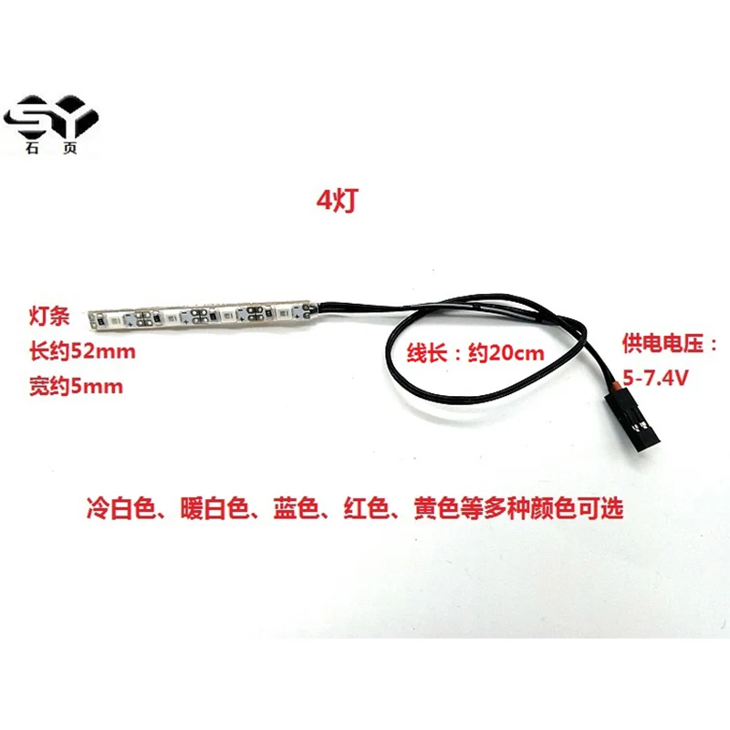 LED Model Koplampen Flitslichtbalk voor 1/10 Crawler Auto Traxxas TRX4 1/14 Klimwagen Drift Tamiya RC Truck Voor Scania 770S