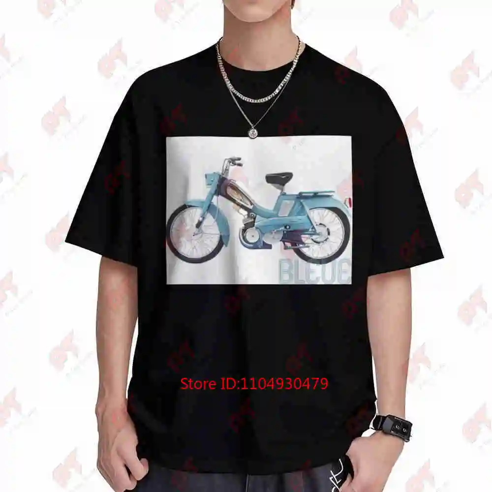 Motobecane AV3 Mobylette Short Sleeve Tee 100% Cotton T-Shirt