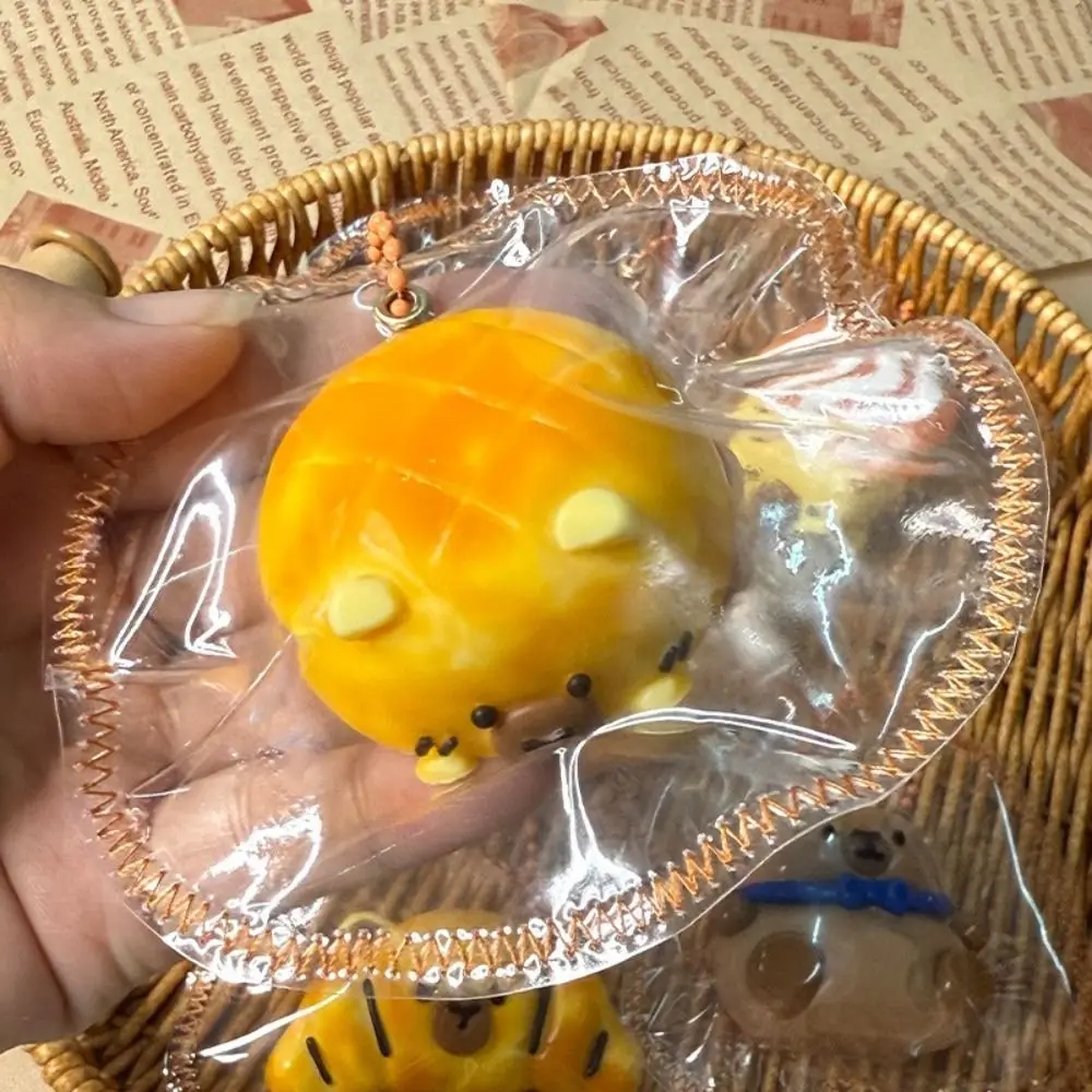 실리콘 소재 카피바라 핀치 토이 크림 머드 느낌 슬로우 라이징 스퀴즈 토이 슈퍼 감압 핀치 스트레스 해소 장난감