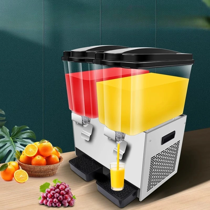 

Beverage machine Commercial hot and cold three-cylinder soy milk mixing cold drink machine Stall buffet sour plum soup juicer