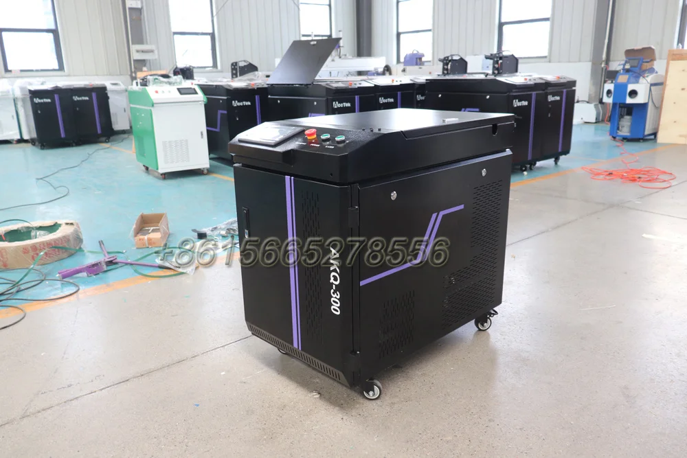 AccTek Water Cool Pulse 300 Вт волоконный лазер для очистки автомобильных деталей, удаление ржавчины, импульсный лазерный очиститель, сварочный резак для удаления краски
