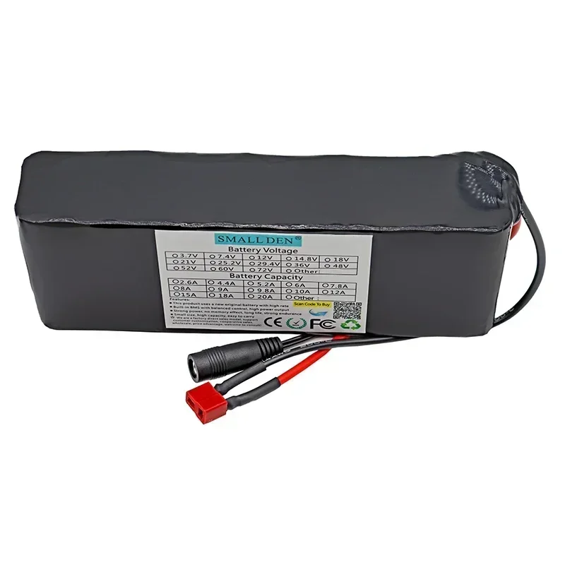 New 36V 6Ah lithium battery pack 6000mAh 18650 10S2P with built-in BMS for portable electric vehicle lithium-ion batteries