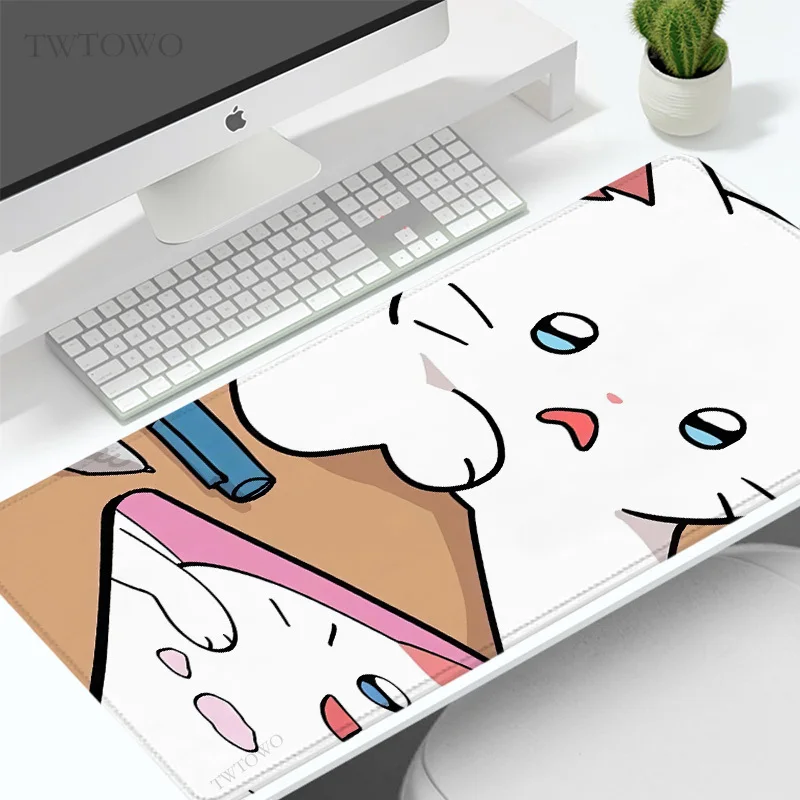 Mouse Pad Gaming Cute Kawaii Cat XL Home HD New Custom Mousepad XXL Mouse Mat Natural Rubber Carpet Soft PC Mouse Mats