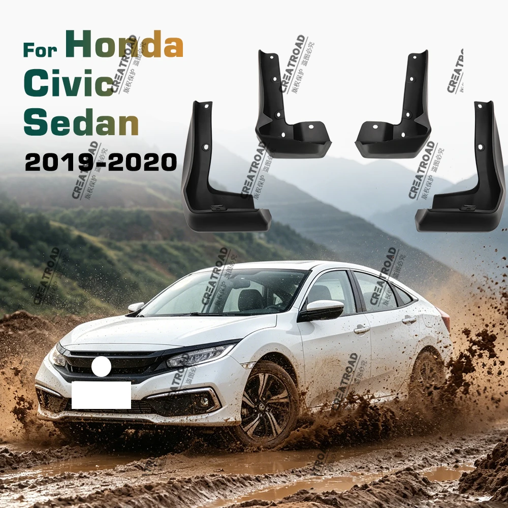 Für Honda Civic Limousine Sport 2019 2020 Auto Schmutzfänger Spritzschutz Kotflügel Kotflügel Schmutzfänger Zubehör