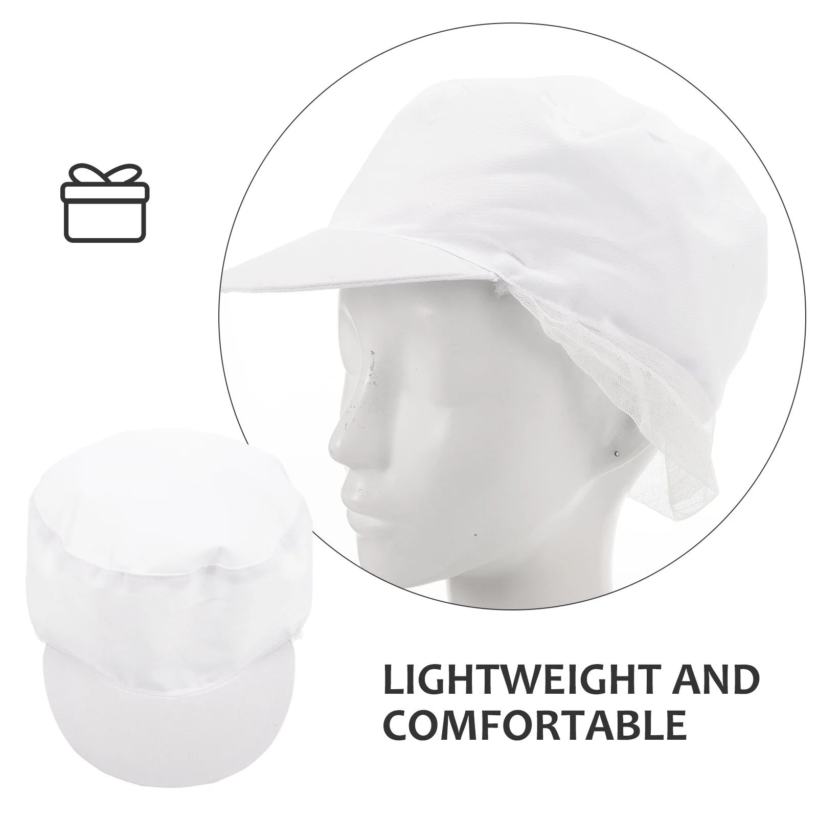 Chef Hat Food Service Cap Lightweight Kitchen Cooking Hat For Restaurant Bakery Bbq Work Caps Washable Comfortable