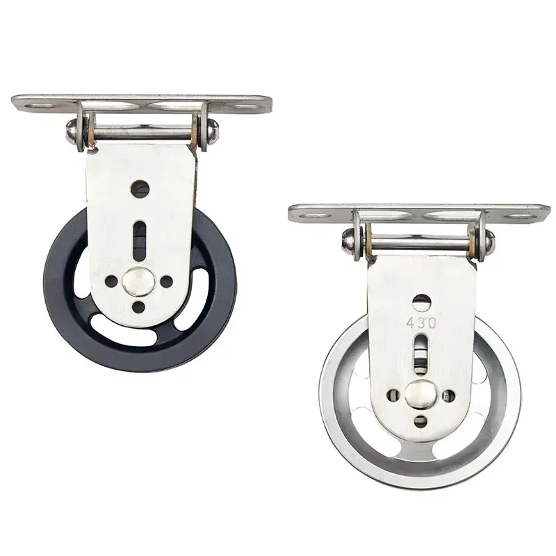 Customizable Stainless Steel Rotating Fitness Pulley with Nylon Components Aluminum Alloy Round OEM Gym Equipment Accessories
