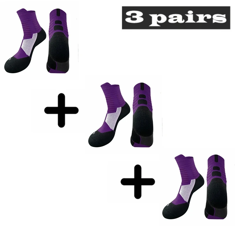 

High Quality New Men Outdoor Sports Elite Basketball Socks Men Cycling Socks Compression Socks Cotton Towel Bottom Men's socks