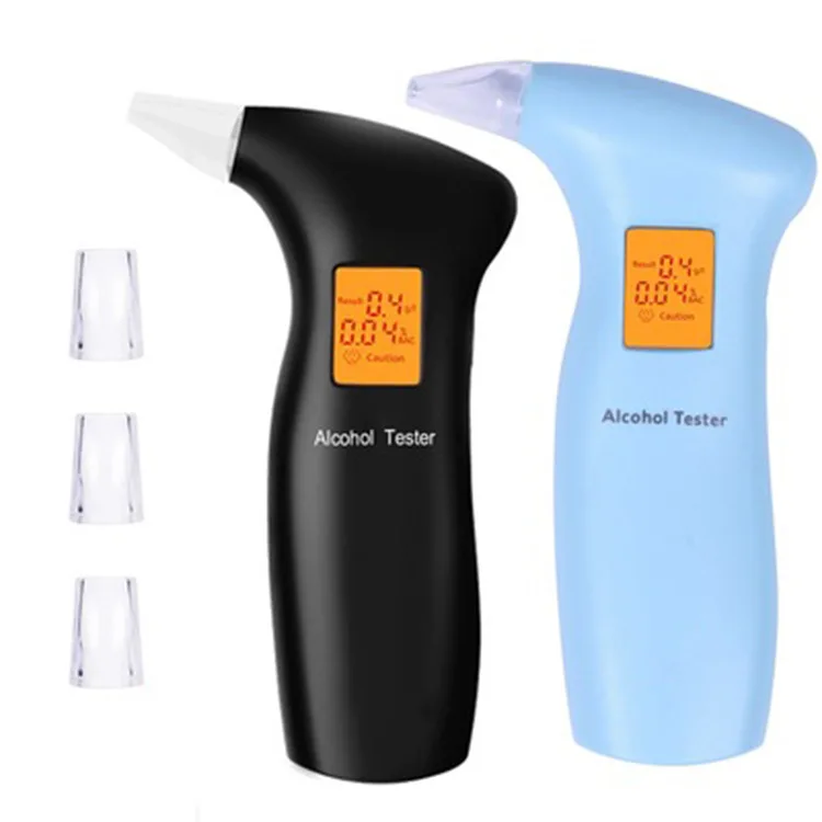 Automobile Portable Orange Light Blow Type Alcohol Detector Hand-held Breathing Type Digital Display Measuring Instrument