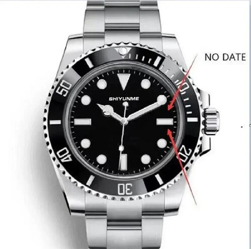 R2 904L 스틸 남성용 기계식 명품 브랜드 시계 서브마린 그린/블랙 세라믹 무브먼트 최고의 시리얼 넘버 에디션 요트