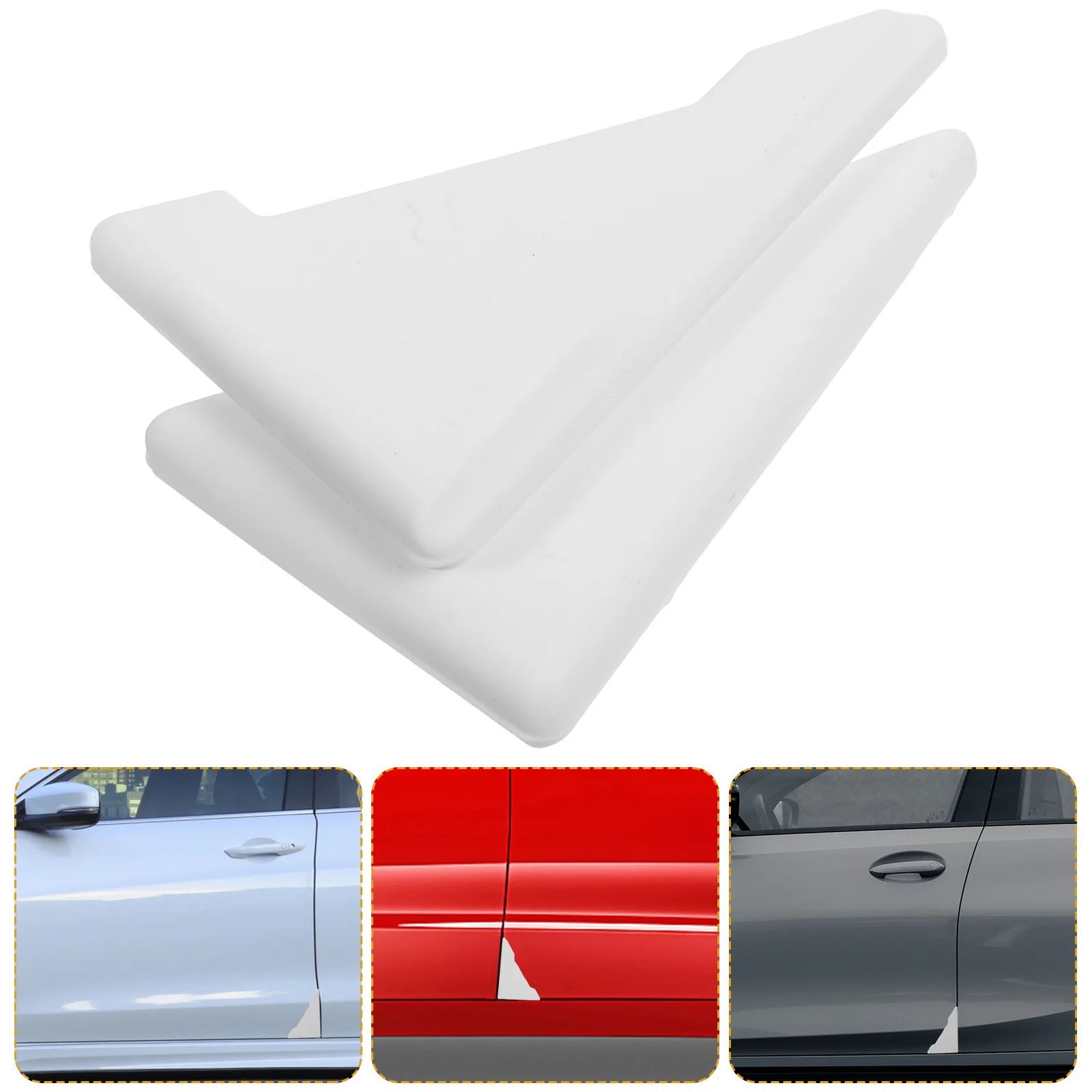 

2Pcs Car Door Anti-Collision Guard Silicone Edge Protector for Side Doors Bumper Protection Auto Door Shield Universal Fit