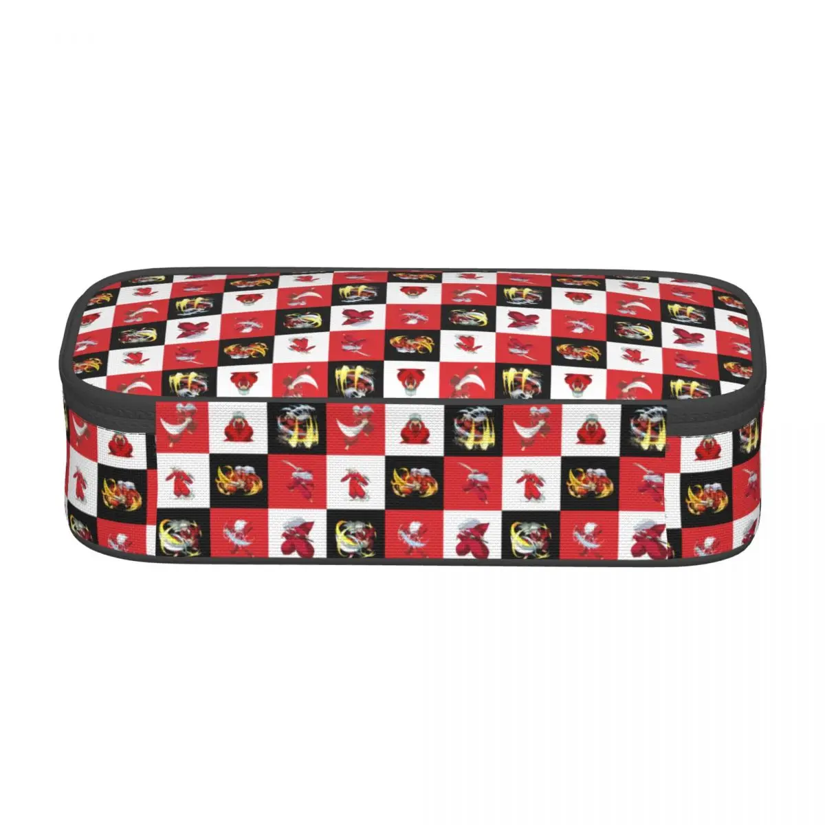 Manga Inuyasha Checkered Plaid School Pencil Case Boys Girls Big Capacity Anime Pencil Bag Pouch Students Stationery view 3