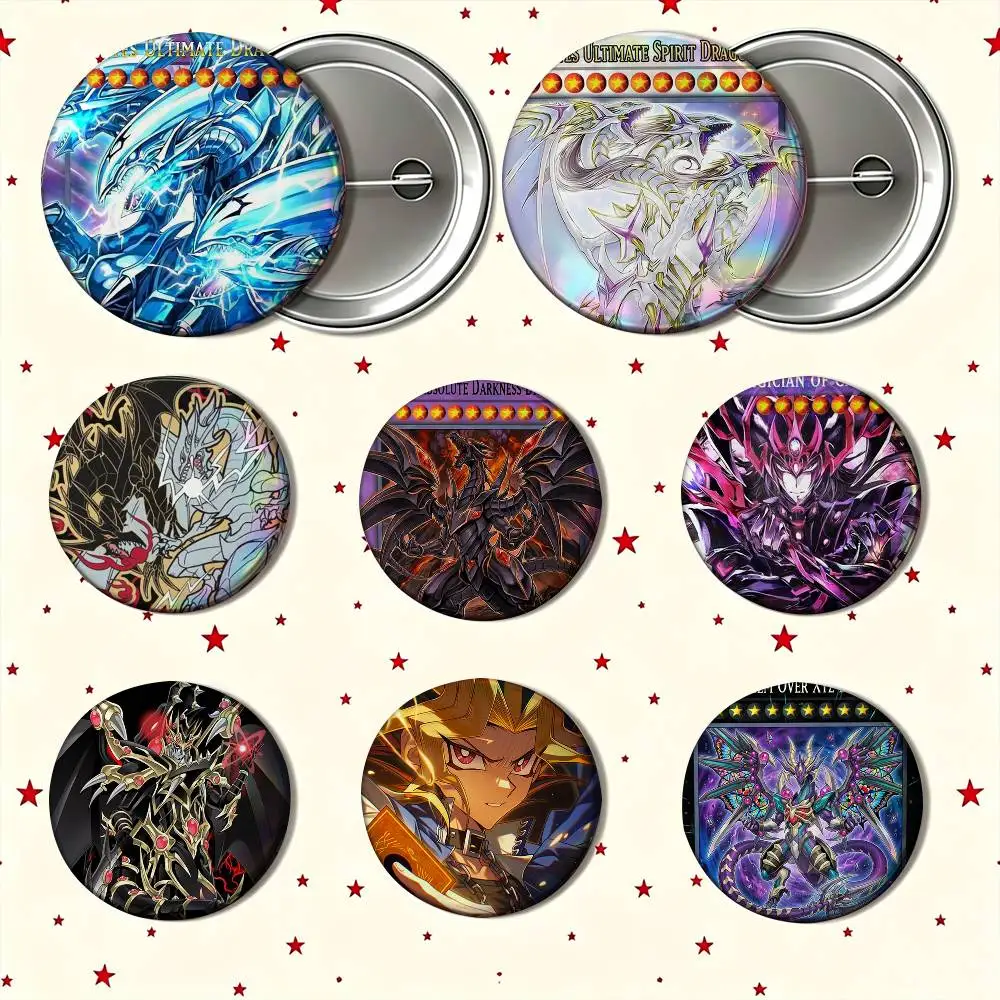 Y-Yu-Gi-Oh Victory Dragon Custom Enamel Pin Badges 25mm 32mm 44mm 58mm Backpack Hat Decor Toys Gifts