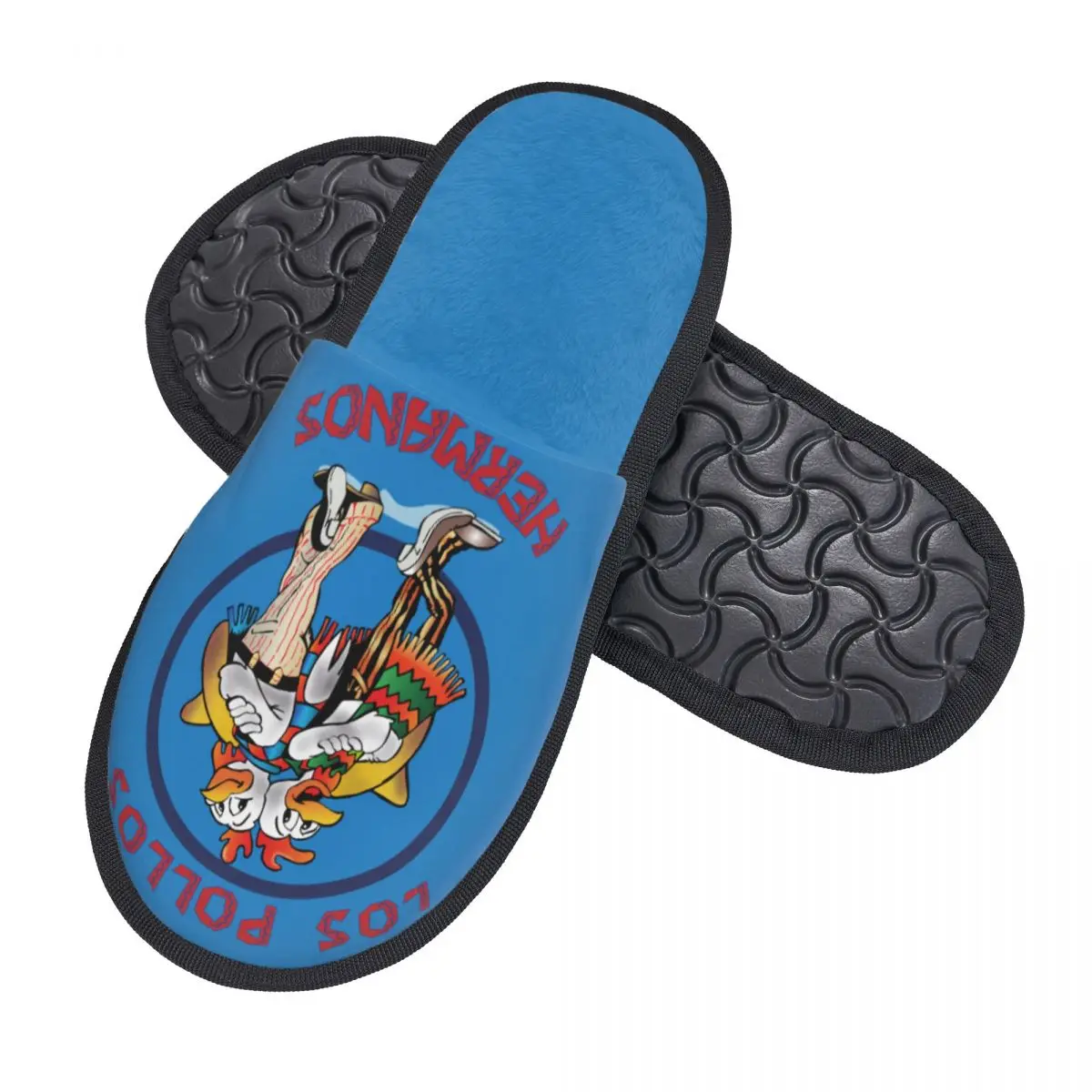 Custom Funny Los Pollos Hermanos Soft Memory Foam House Slippers Women Breaking Bad Cozy Warm Anti-Skid Slipper