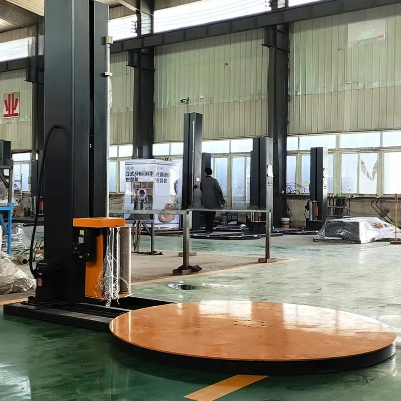 

Pallet Wrapping Equipment Automatic Stretch Film Wrapper Turntable Pre-Stretch Industrial Packaging Machine for Logistics