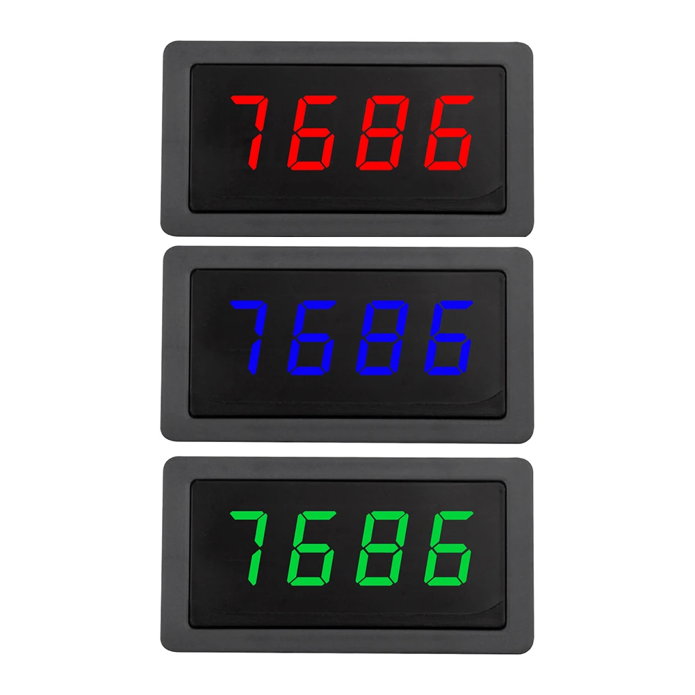 DC 8–24 V Hochpräziser digitaler Tachometer Hall-Sensor 10–999 U/min DC-Drehzahlmesser 0,56 Zoll 4-Bit-LED-Digitalanzeige Mete