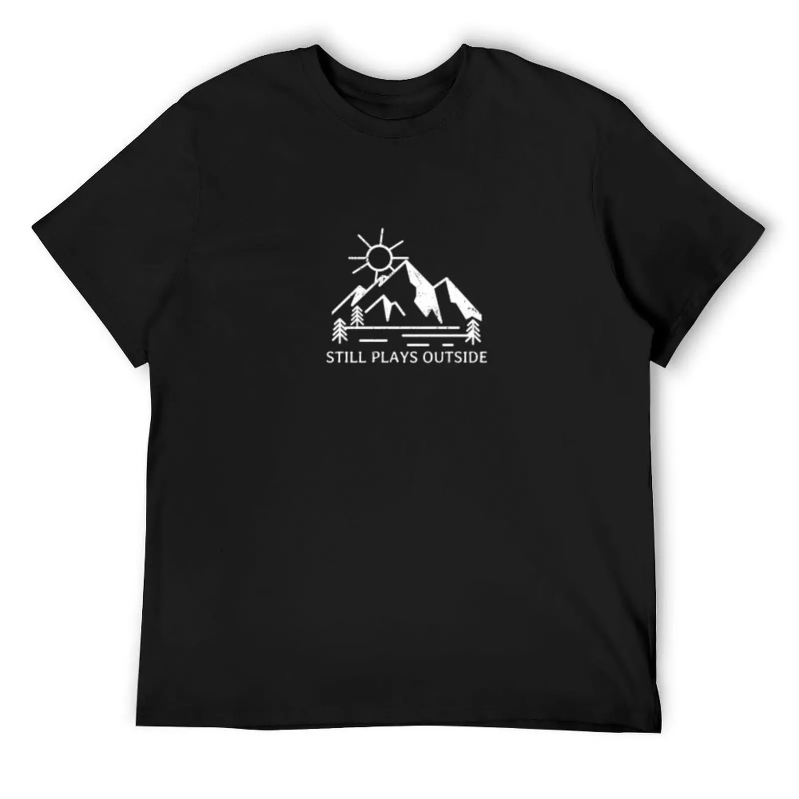 

Still plays outside T-Shirt basketball graphic tees anime figures cotton man t-shirts plus size tops t shirts for men pack