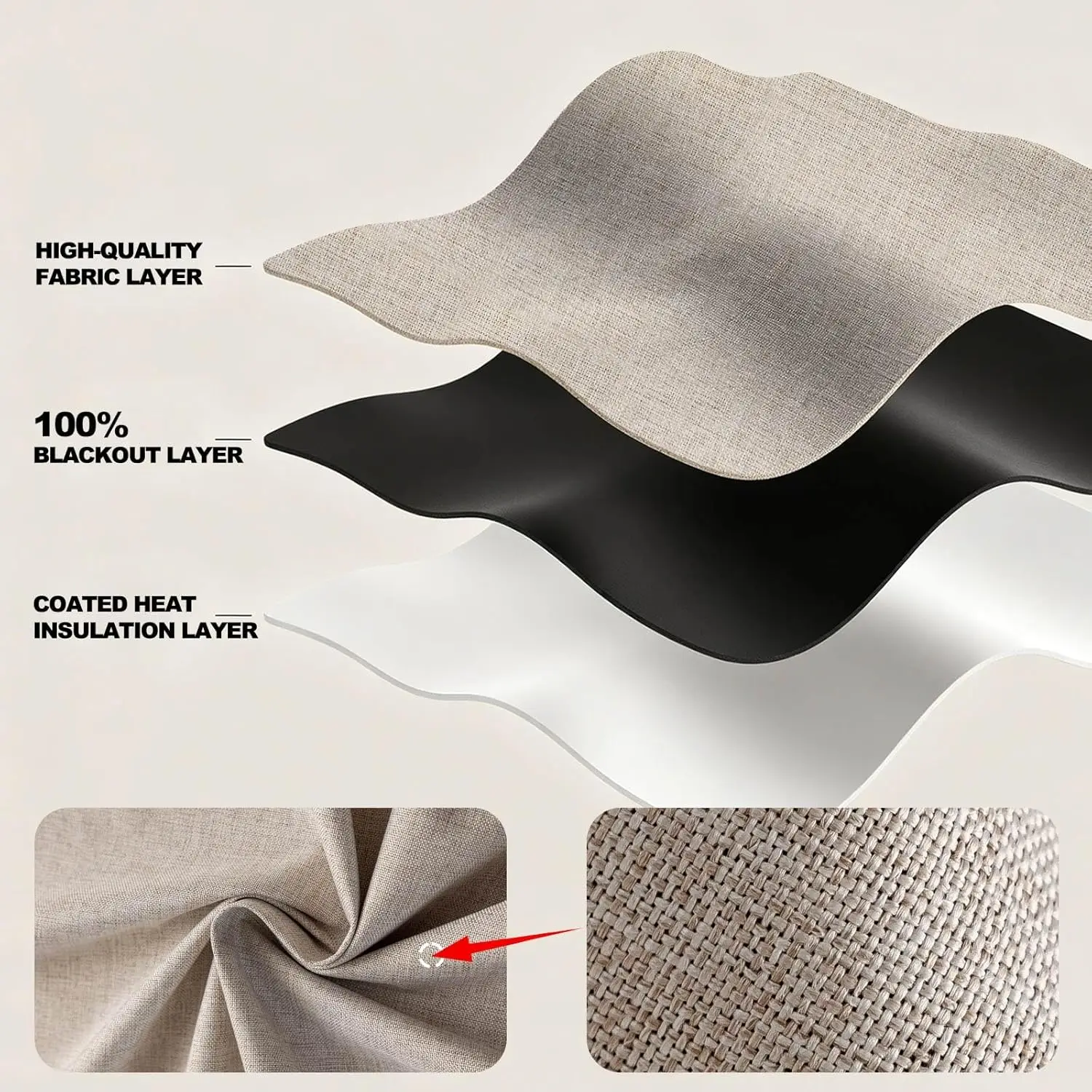 Light Blocking Magic Curtain with Diamond Free Self Adhesive Curtain, Suitable for Top Shading of Bedroom Windows