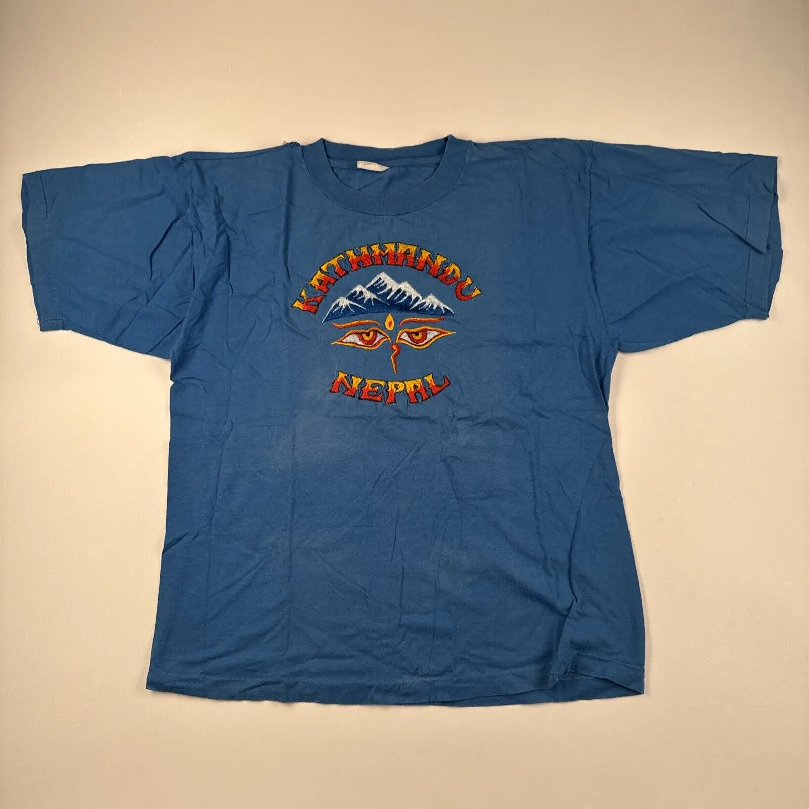 Vintage Nepal T Shirt Size Large Kathmandu