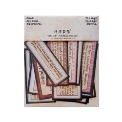 Vintage English Chapter Stickers TN Material DIY scrapbooking junk journal base collage happy plan gift decoration material