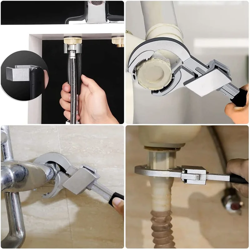 Adjustable Double-Ended Wrench Multifunctional Wrench For Water Pipe Repair & Home Accessories