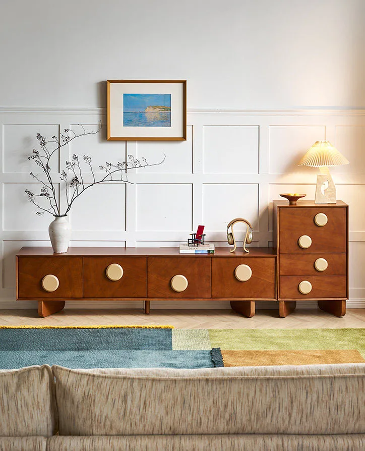 

Деревянная тумба под телевизор для роскошных гостиничных номеров и гостиных, элегантная, на заказ, с местом для хранения, новейшая модель