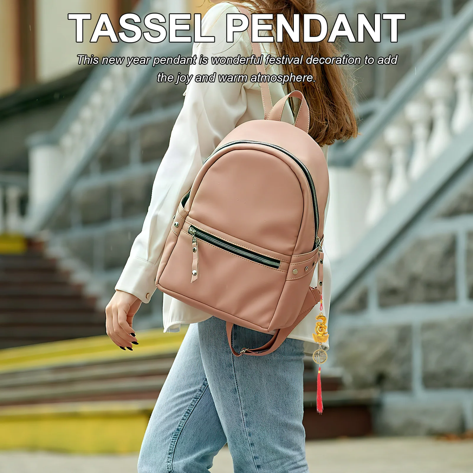 4 قطعة بونساي معلقة قلادة السنة الصينية الجديدة الديكور مشرق الأحمر شرابة زخرفة للمنزل متجر مكتب عطلة ديكور احتفالي #4