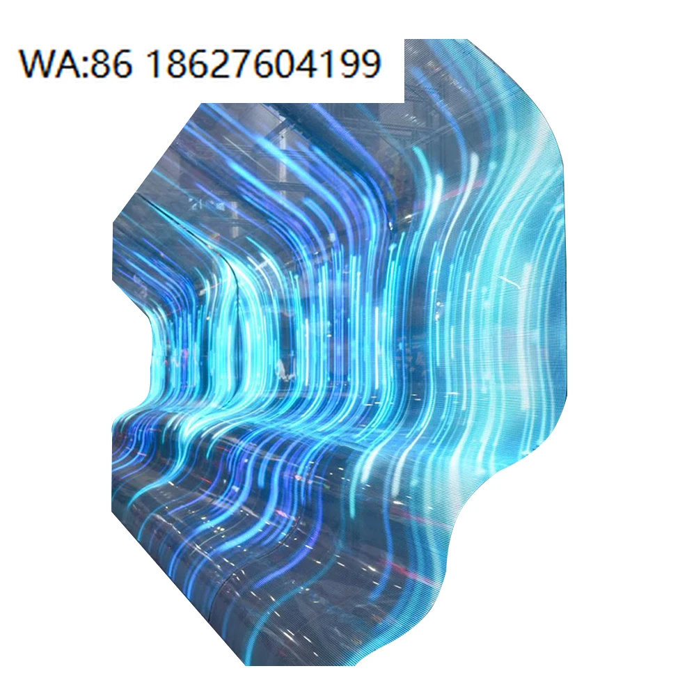P4 Full Color LED Display Screen Reefilm Flexible LED Film with High Transparency - view 2