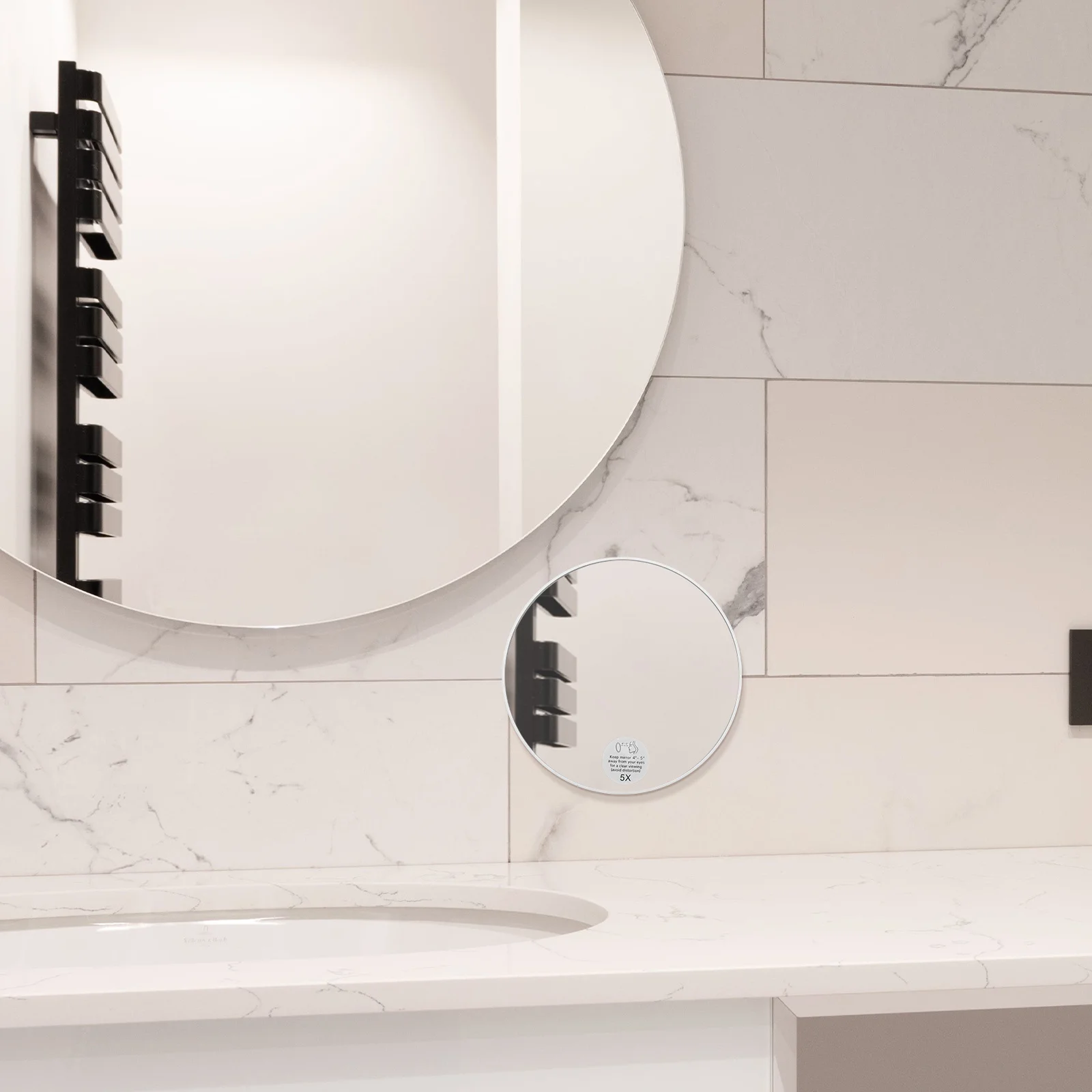 1 ensemble de miroir de maquillage Compact pour le visage, loupe à ventouse, Design de voyage, salle de bains, miroir mural avec pincettes, accessoire de maquillage