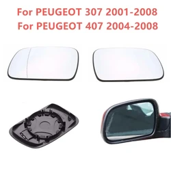 Heated Rearview Mirror for PEUGEOT 307 2001-2008 Peugeot 407 2004-2008 Left Right Side Rear View Glass 2007 2006 2005 2003 2002