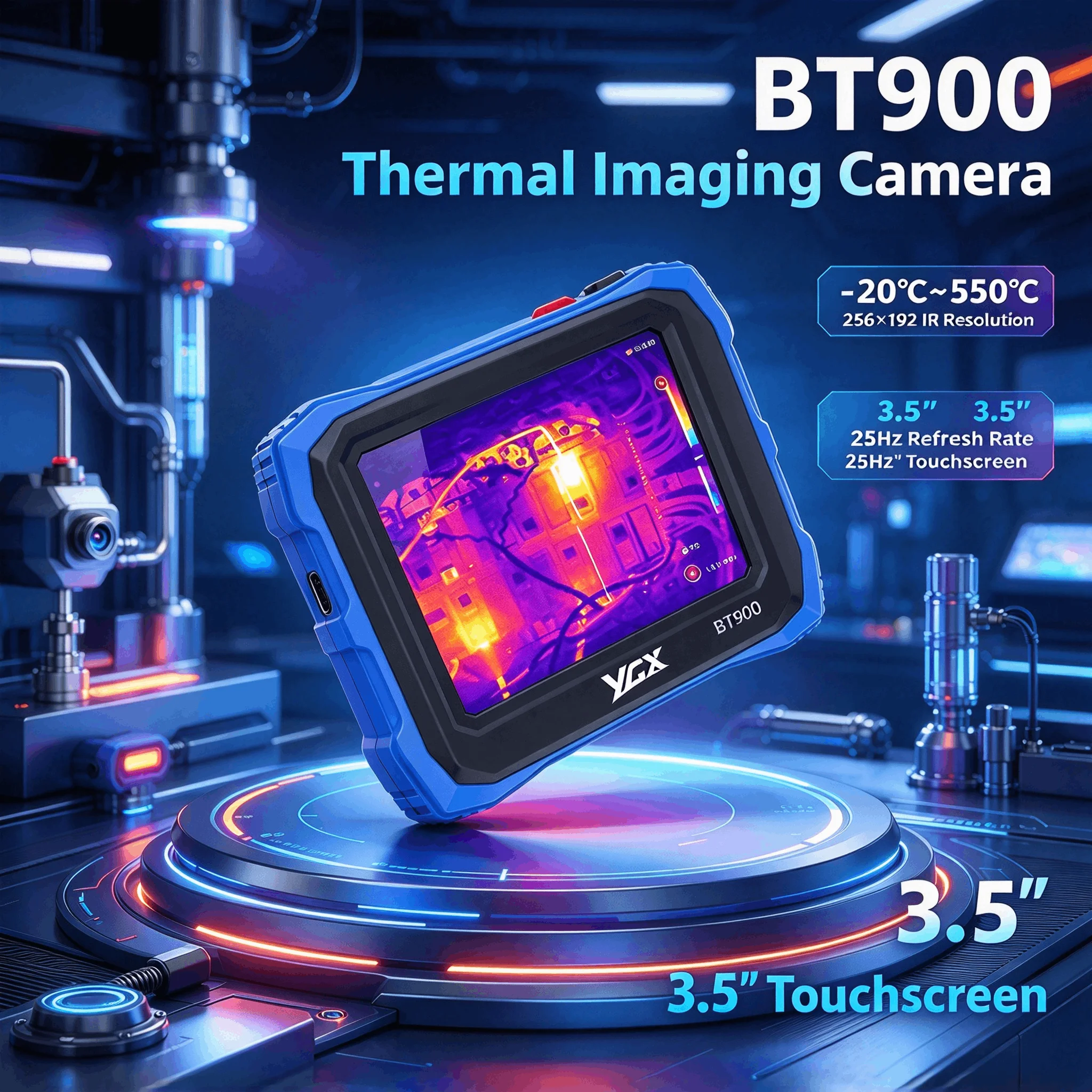 Handheld Thermal Camera 256X192 - BT900 Handheld Thermal Imaging Camera 256x192