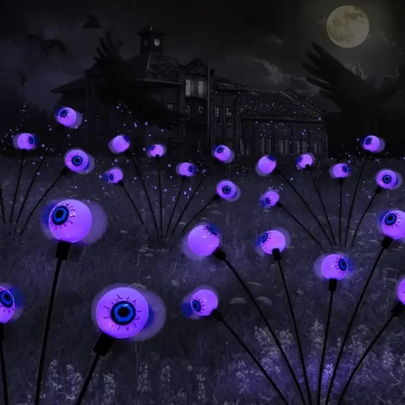 

Halloween Outdoor Solar Simulation Eye Light Solar Eyeball Ghost Lights Garden Horror Realistic Eyeball Decorative Lights