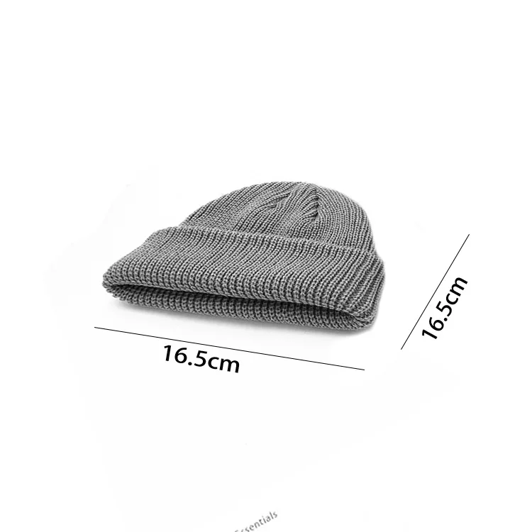 Autumn Winter Melon Cap Men women Knitted Hat Beanie Skullcap Sailor Caps Cuff Short Brimless Retro Navy Style Hats casquette