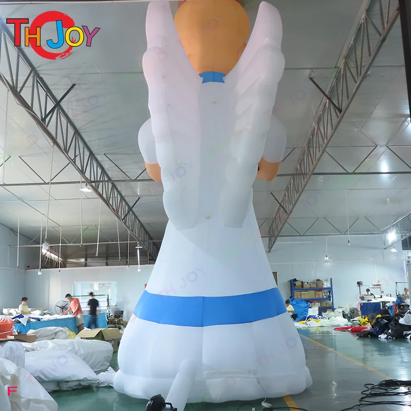 Free Air Shipping Christmas Decoration inflatable Angel balloon LED lighting Angel model with blower for event or festival