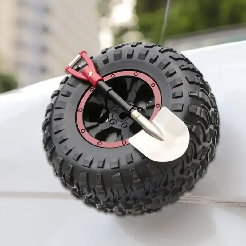 Car Miniature Spare Tire Flag Shovel Creative Off-Road Mini Rigs Build for Car Automotive Styling Interior Decoration